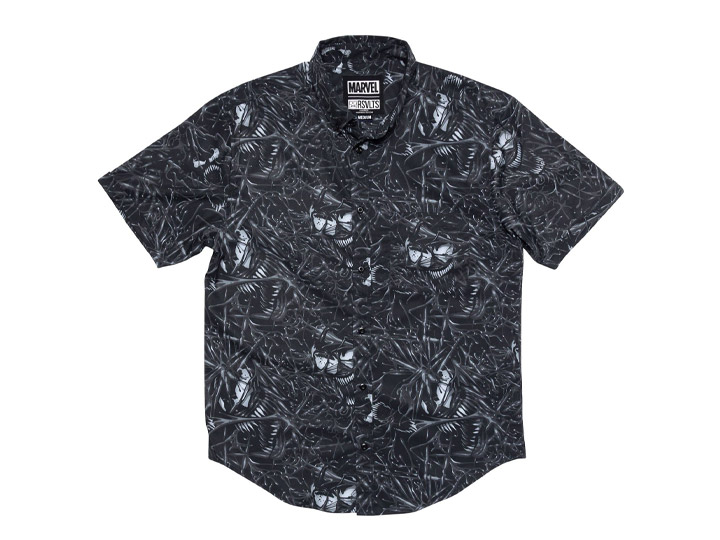 Marvel We Are Venom Short Sleeve Button Up Shirt Gallery Image 1