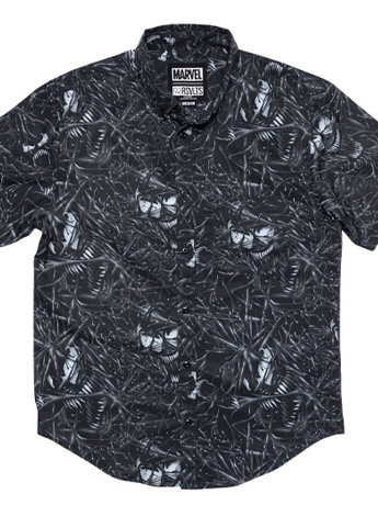 Marvel We Are Venom Short Sleeve Button Up Shirt Gallery Image 2