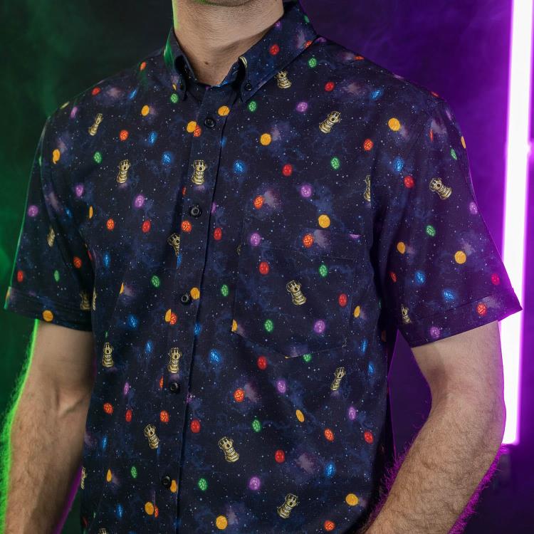 Marvel Little Things: Perfectly Balanced Short Sleeve Button Up Shirt Gallery Image 10