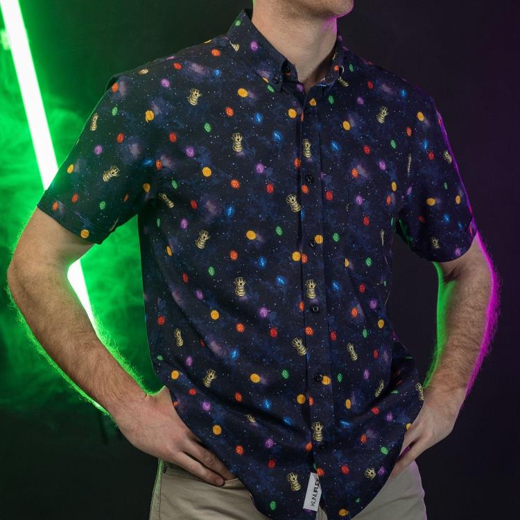 Marvel Little Things: Perfectly Balanced Short Sleeve Button Up Shirt Gallery Image 9