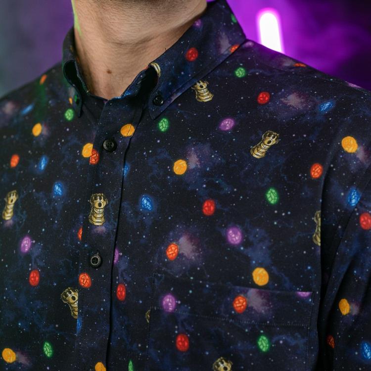 Marvel Little Things: Perfectly Balanced Short Sleeve Button Up Shirt Gallery Image 11