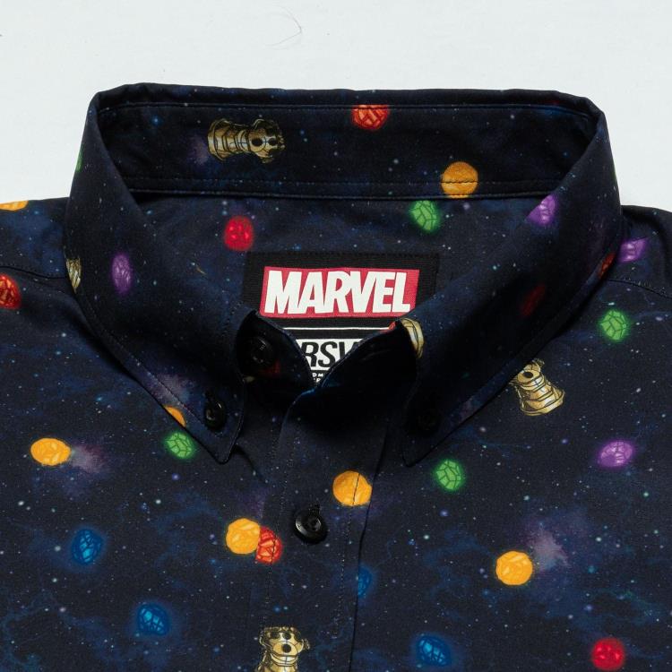 Marvel Little Things: Perfectly Balanced Short Sleeve Button Up Shirt Gallery Image 4