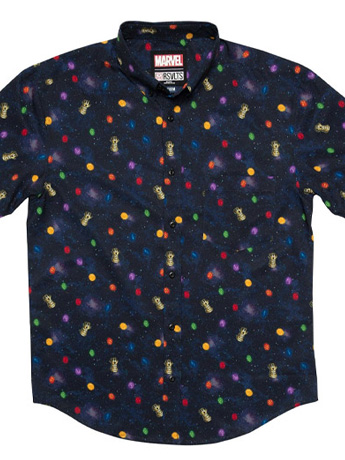 Marvel Little Things: Perfectly Balanced Short Sleeve Button Up Shirt Gallery Image 2