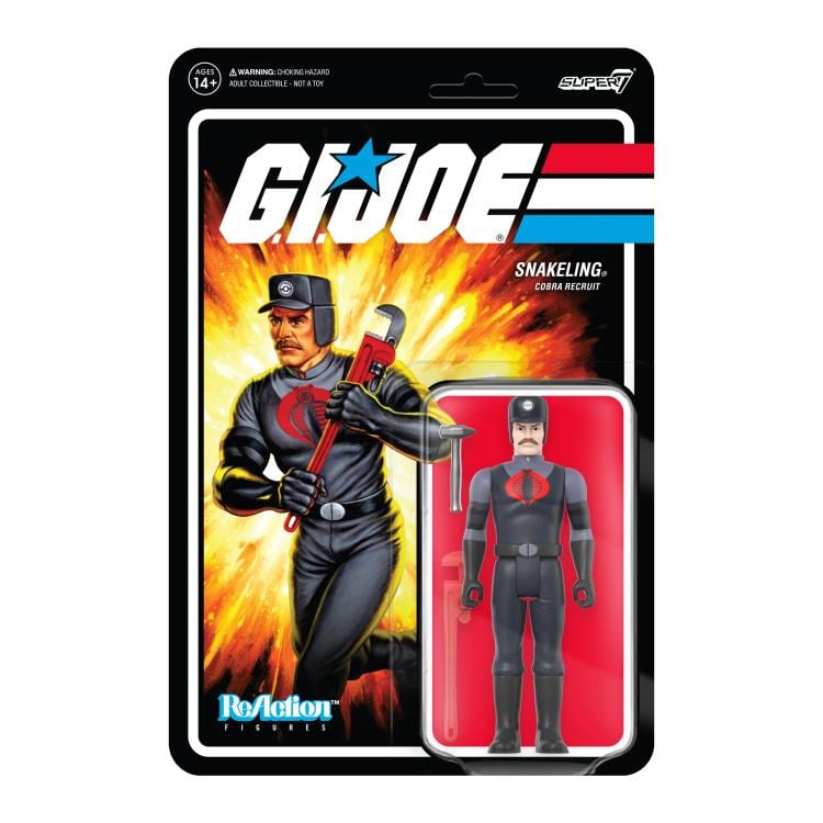 G.I. Joe ReAction Cobra Snakeling with Mustache (Pink) Figure Gallery Image 3