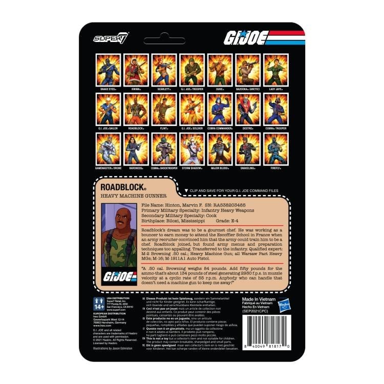 G.I. Joe ReAction Roadblock Figure Gallery Image 5