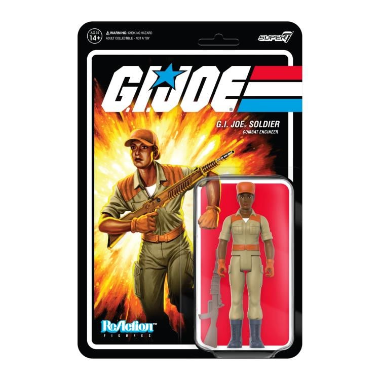 G.I. Joe ReAction Female Soldier with Bun (Brown) Figure Gallery Image 5
