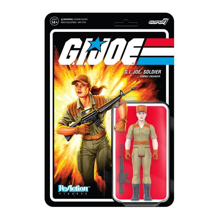 G.I. Joe ReAction Female Soldier with Pony (Pink) Figure Gallery Image 4
