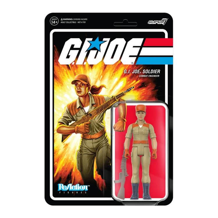 G.I. Joe ReAction Female Soldier with Pony (Tan) Figure Gallery Image 3