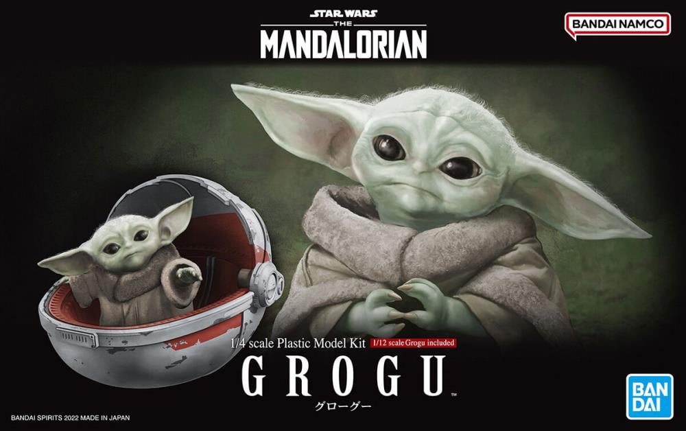 The Mandalorian Grogu 1/4 & 1/12 Scale Model Kit Set