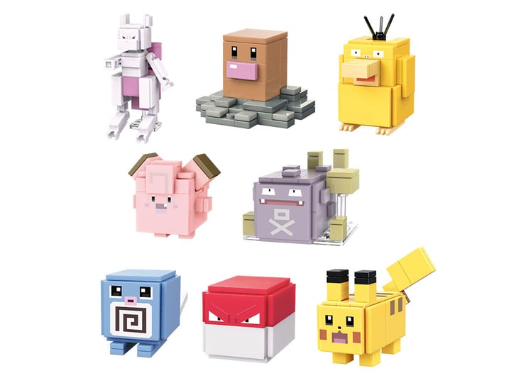 Pokemon Quest Qman Wave 2 Box of 8 Random Building Blocks Sets Gallery Image 1
