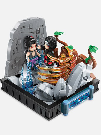 Naruto: Shippuden Uchiha Brothers Battle Building Blocks Toy Set