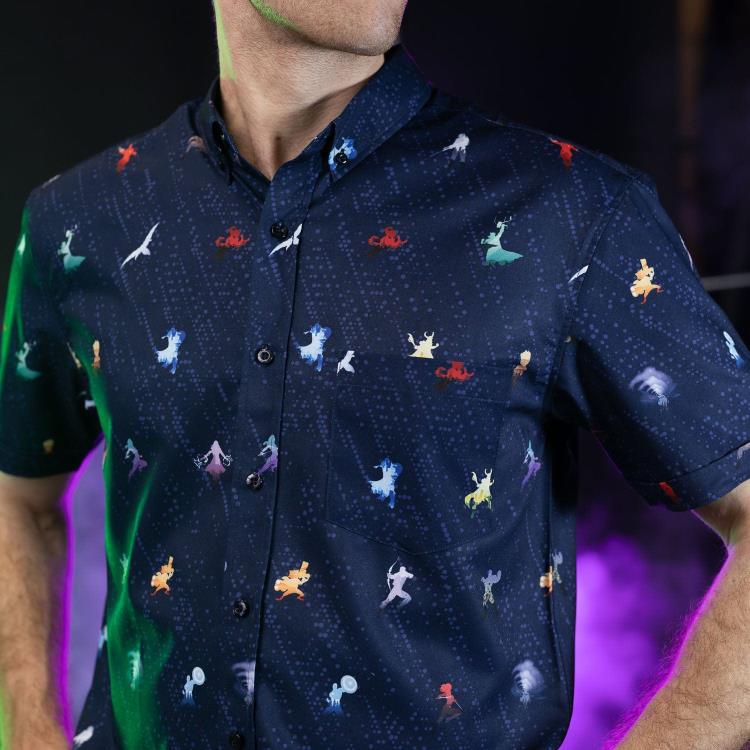 Marvel Little Things: Avengers Short Sleeve Button Up Shirt Gallery Image 9