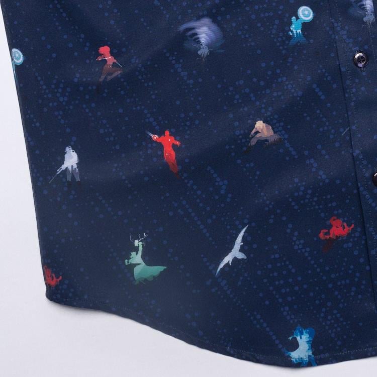 Marvel Little Things: Avengers Short Sleeve Button Up Shirt Gallery Image 5