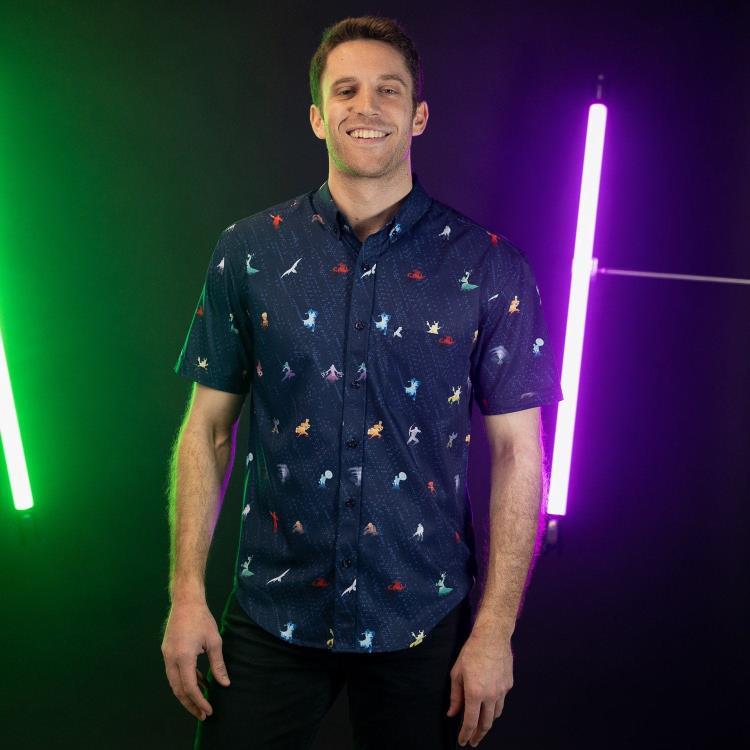 Marvel Little Things: Avengers Short Sleeve Button Up Shirt Gallery Image 8