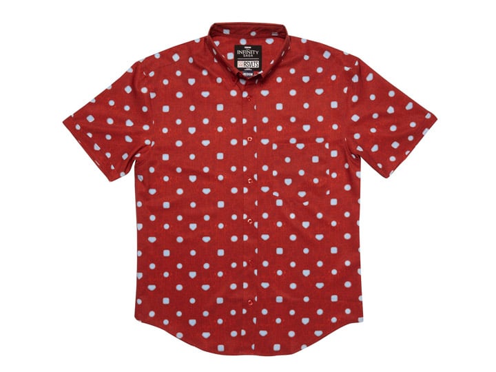 Marvel Little Things: Iron Man Short Sleeve Button Up Shirt Gallery Image 1