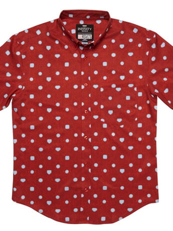Marvel Little Things: Iron Man Short Sleeve Button Up Shirt Gallery Image 2