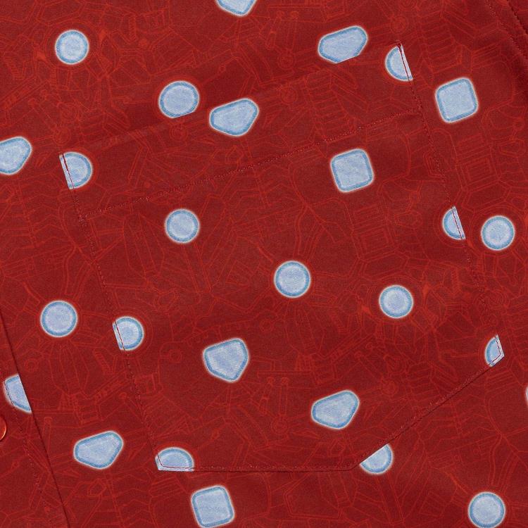 Marvel Little Things: Iron Man Short Sleeve Button Up Shirt Gallery Image 5