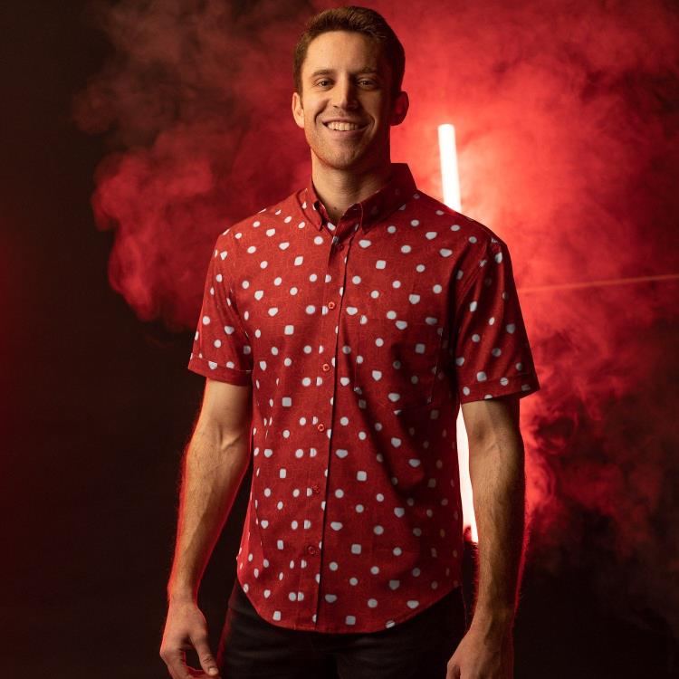 Marvel Little Things: Iron Man Short Sleeve Button Up Shirt Gallery Image 6