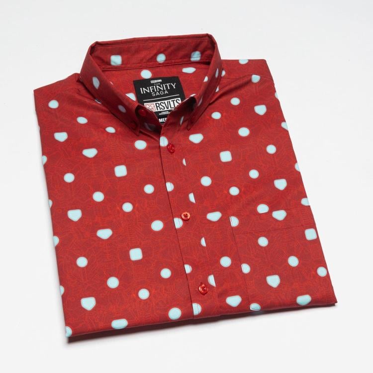 Marvel Little Things: Iron Man Short Sleeve Button Up Shirt Gallery Image 9
