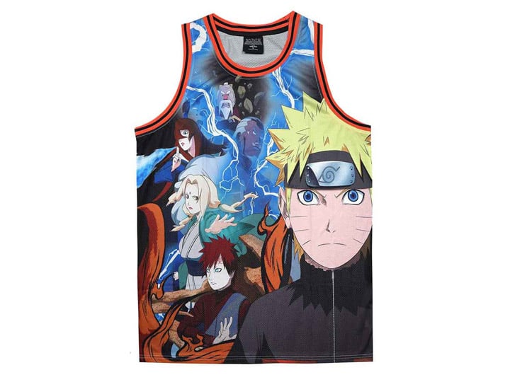 Naruto: Shippuden Sublimated Characters Basketball Jersey Gallery Image 1