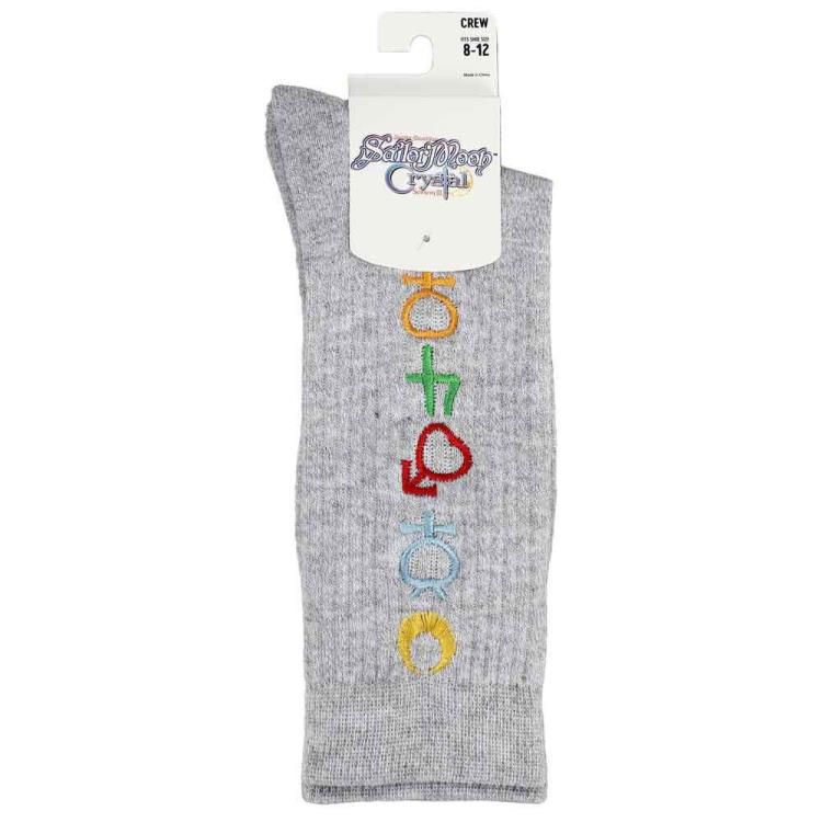 Sailor Moon Crystal Astronomy Symbols Crew Socks Gallery Image 4