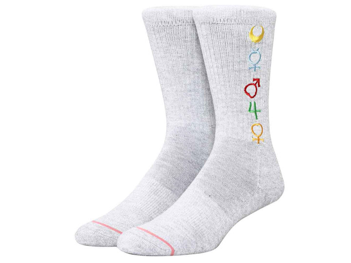 Sailor Moon Crystal Astronomy Symbols Crew Socks Gallery Image 1