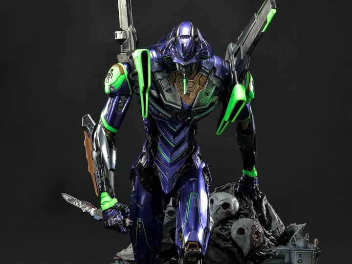 Rebuild of Evangelion Ultimate Diorama Masterline EVA Test Type-01 (Night Battle Ver.) Limited Edition Statue Gallery Image 1