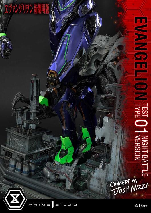 Rebuild of Evangelion Ultimate Diorama Masterline EVA Test Type-01 (Night Battle Ver.) Limited Edition Statue Gallery Image 33