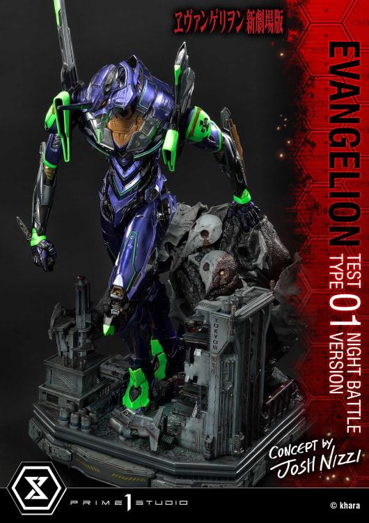 Rebuild of Evangelion Ultimate Diorama Masterline EVA Test Type-01 (Night Battle Ver.) Limited Edition Statue Gallery Image 7