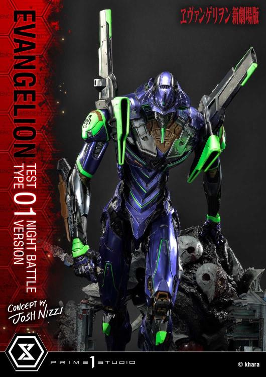Rebuild of Evangelion Ultimate Diorama Masterline EVA Test Type-01 (Night Battle Ver.) Limited Edition Statue Gallery Image 19