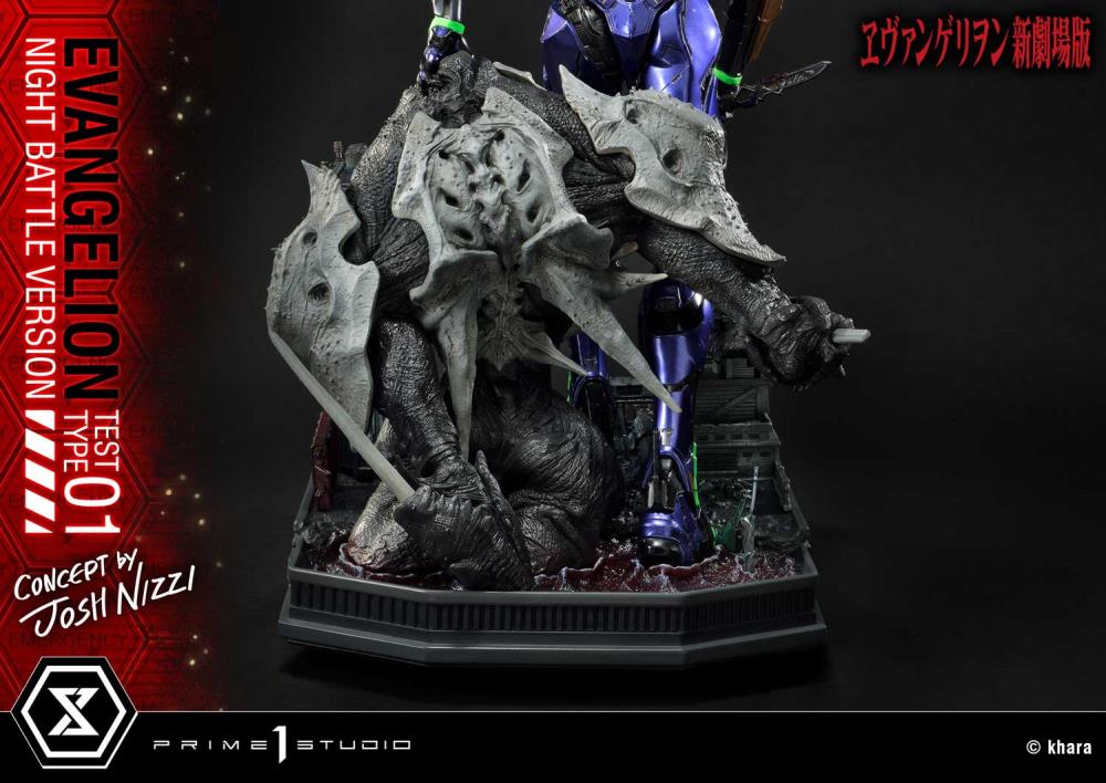 Rebuild of Evangelion Ultimate Diorama Masterline EVA Test Type-01 (Night Battle Ver.) Limited Edition Statue Gallery Image 39