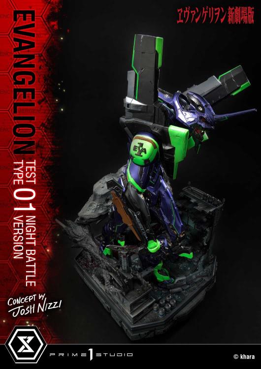 Rebuild of Evangelion Ultimate Diorama Masterline EVA Test Type-01 (Night Battle Ver.) Limited Edition Statue Gallery Image 15