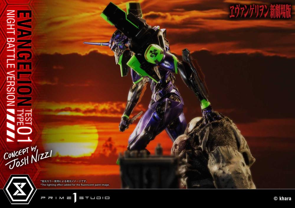 Rebuild of Evangelion Ultimate Diorama Masterline EVA Test Type-01 (Night Battle Ver.) Limited Edition Statue Gallery Image 75