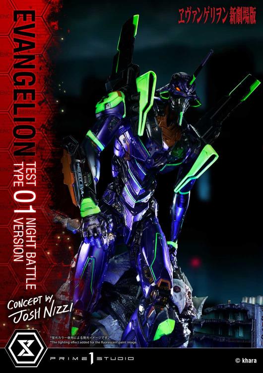 Rebuild of Evangelion Ultimate Diorama Masterline EVA Test Type-01 (Night Battle Ver.) Limited Edition Statue Gallery Image 61