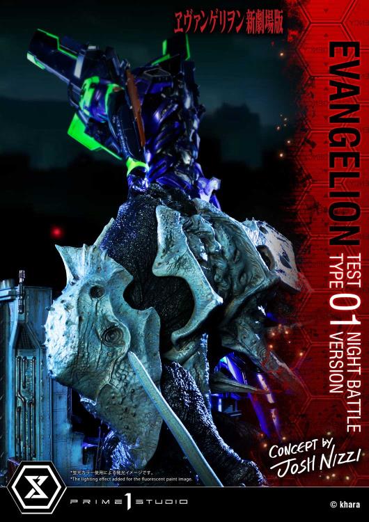Rebuild of Evangelion Ultimate Diorama Masterline EVA Test Type-01 (Night Battle Ver.) Limited Edition Statue Gallery Image 62