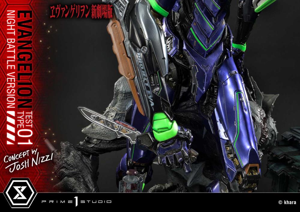 Rebuild of Evangelion Ultimate Diorama Masterline EVA Test Type-01 (Night Battle Ver.) Limited Edition Statue Gallery Image 31