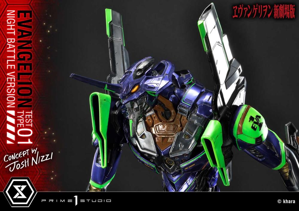 Rebuild of Evangelion Ultimate Diorama Masterline EVA Test Type-01 (Night Battle Ver.) Limited Edition Statue Gallery Image 43