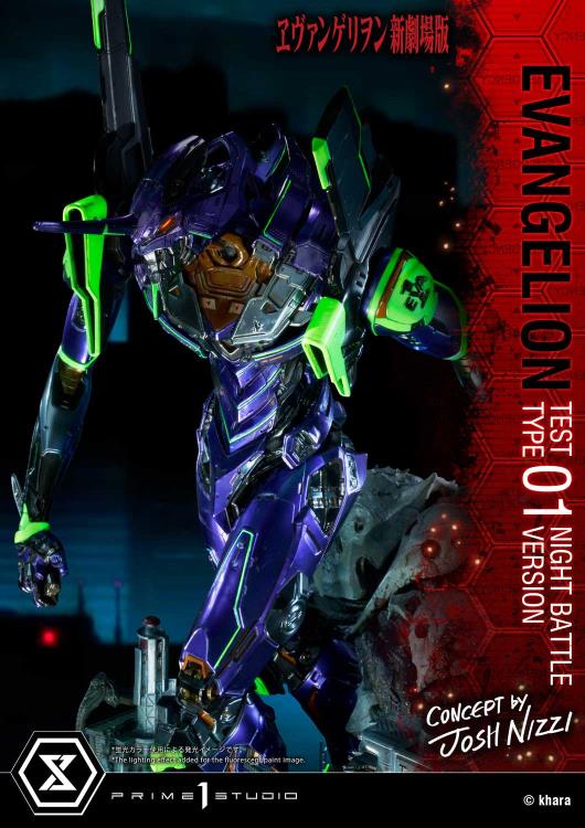 Rebuild of Evangelion Ultimate Diorama Masterline EVA Test Type-01 (Night Battle Ver.) Limited Edition Statue Gallery Image 60