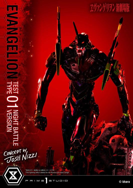 Rebuild of Evangelion Ultimate Diorama Masterline EVA Test Type-01 (Night Battle Ver.) Limited Edition Statue Gallery Image 68