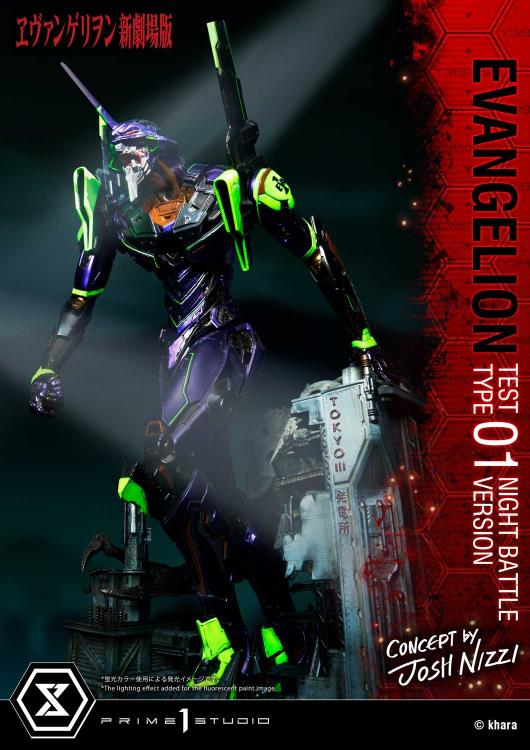 Rebuild of Evangelion Ultimate Diorama Masterline EVA Test Type-01 (Night Battle Ver.) Limited Edition Statue Gallery Image 56