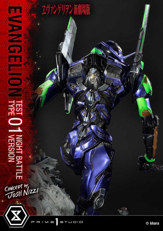 Rebuild of Evangelion Ultimate Diorama Masterline EVA Test Type-01 (Night Battle Ver.) Limited Edition Statue Gallery Image 32