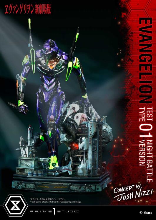 Rebuild of Evangelion Ultimate Diorama Masterline EVA Test Type-01 (Night Battle Ver.) Limited Edition Statue Gallery Image 55