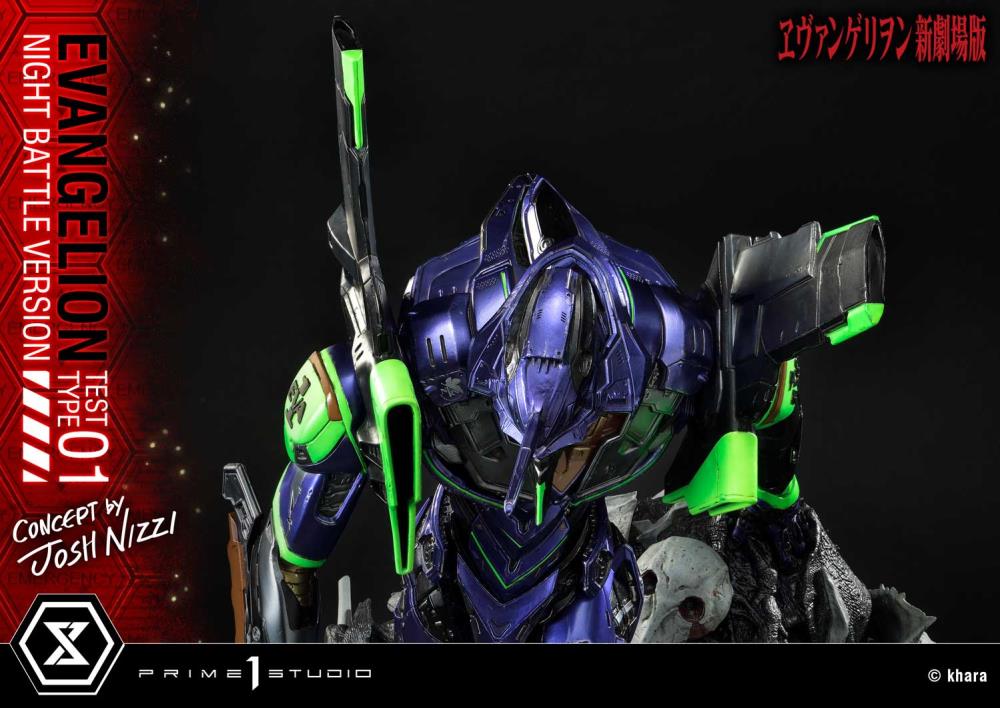 Rebuild of Evangelion Ultimate Diorama Masterline EVA Test Type-01 (Night Battle Ver.) Limited Edition Statue Gallery Image 47