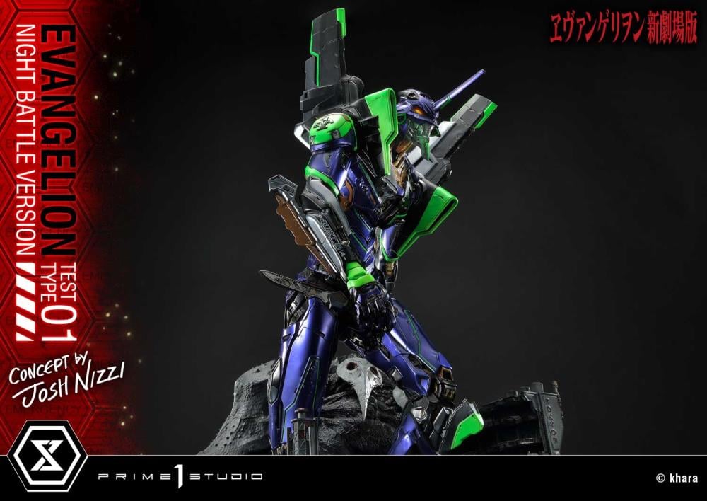 Rebuild of Evangelion Ultimate Diorama Masterline EVA Test Type-01 (Night Battle Ver.) Limited Edition Statue Gallery Image 21