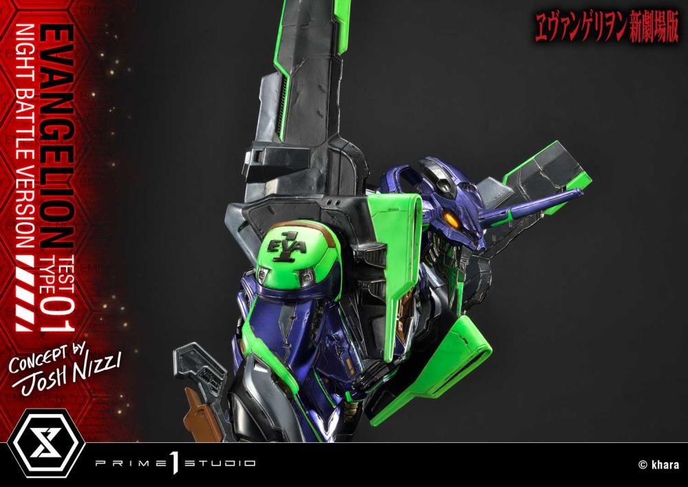 Rebuild of Evangelion Ultimate Diorama Masterline EVA Test Type-01 (Night Battle Ver.) Limited Edition Statue Gallery Image 45