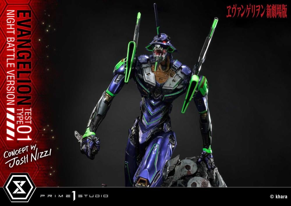 Rebuild of Evangelion Ultimate Diorama Masterline EVA Test Type-01 (Night Battle Ver.) Limited Edition Statue Gallery Image 27
