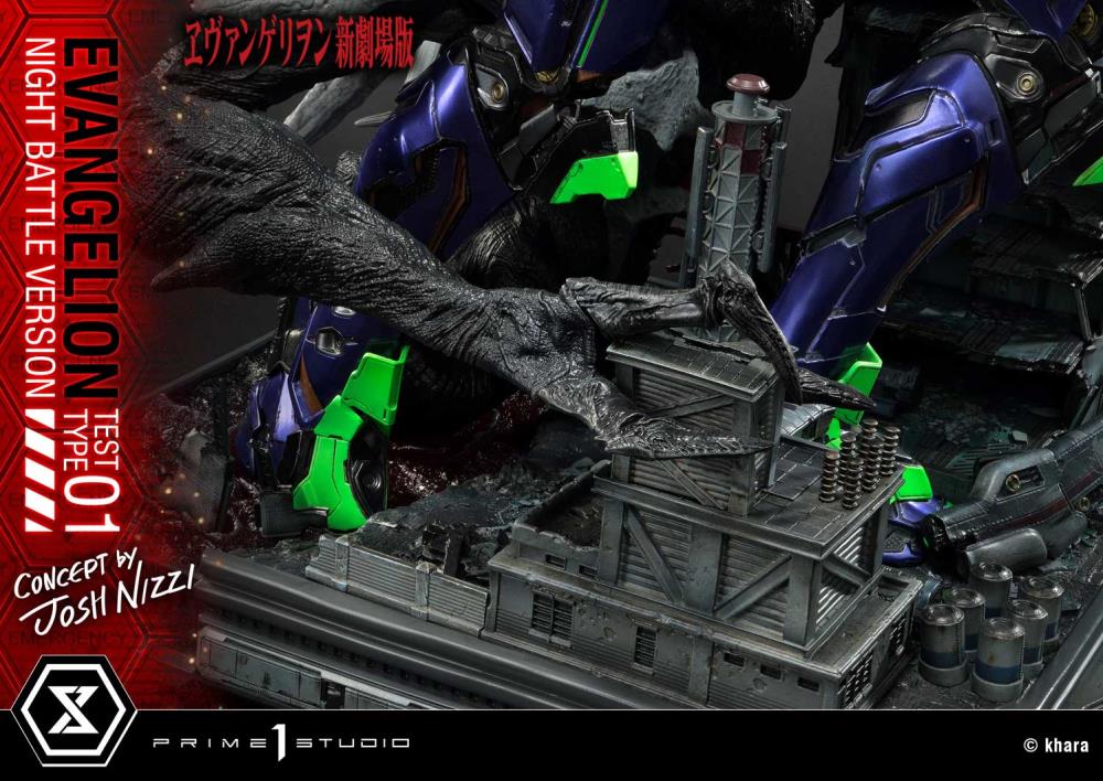 Rebuild of Evangelion Ultimate Diorama Masterline EVA Test Type-01 (Night Battle Ver.) Limited Edition Statue Gallery Image 36
