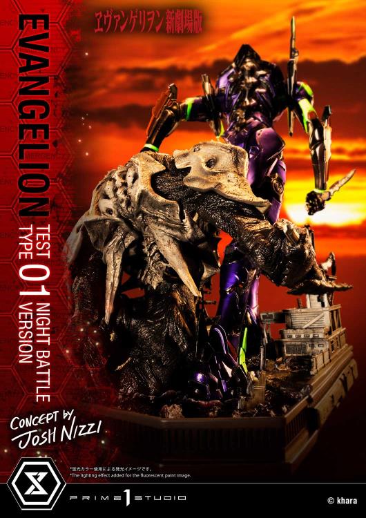 Rebuild of Evangelion Ultimate Diorama Masterline EVA Test Type-01 (Night Battle Ver.) Limited Edition Statue Gallery Image 70