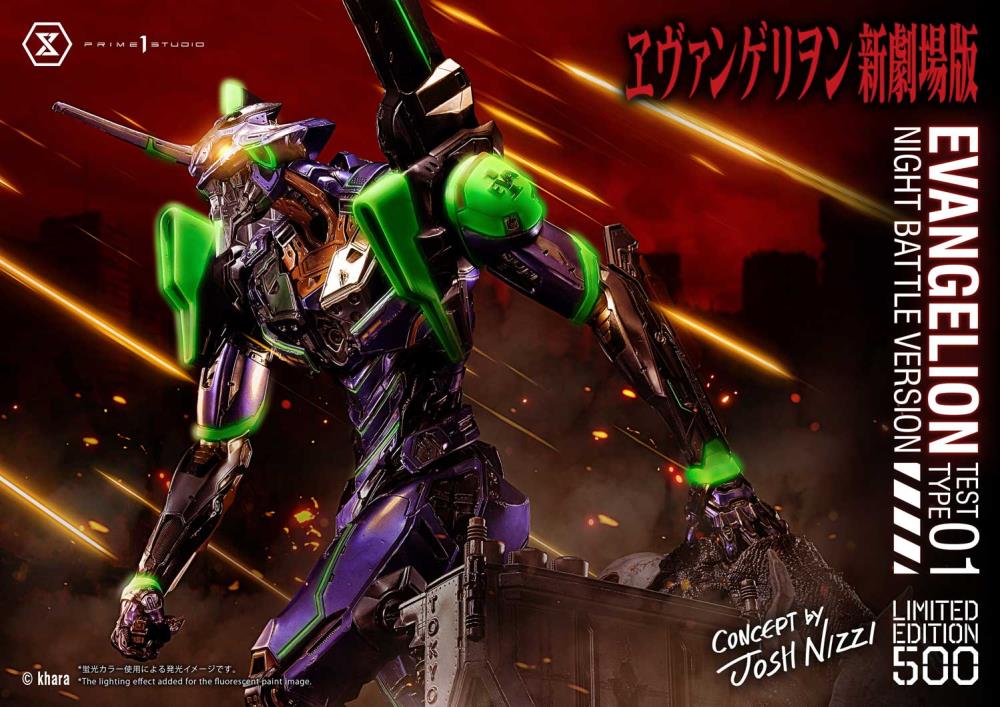 Rebuild of Evangelion Ultimate Diorama Masterline EVA Test Type-01 (Night Battle Ver.) Limited Edition Statue Gallery Image 67