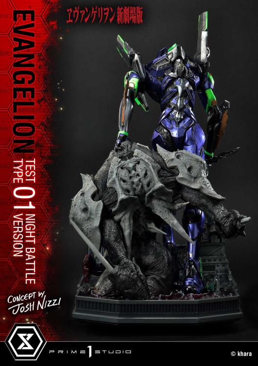 Rebuild of Evangelion Ultimate Diorama Masterline EVA Test Type-01 (Night Battle Ver.) Limited Edition Statue Gallery Image 5